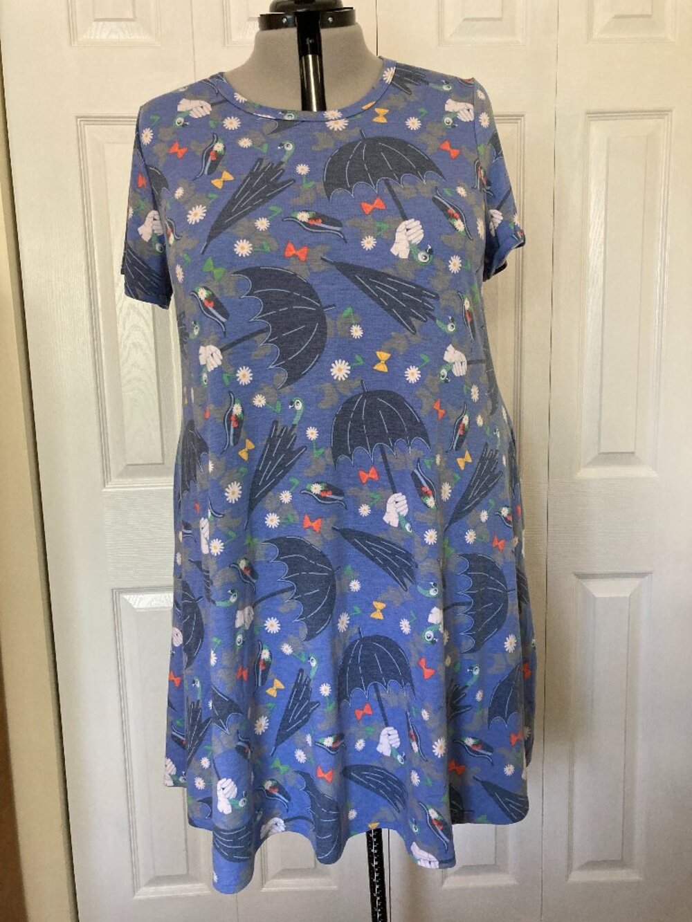 Ambrie 3X Mary Poppins Themed Knit Dress